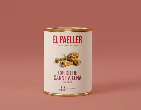 Caldo de carne a Leña 1L de El Paeller - Pack 3