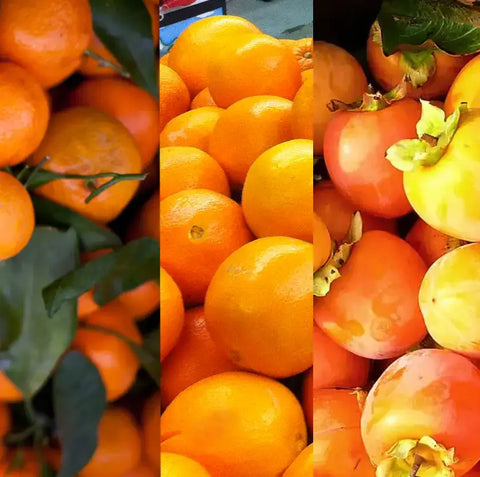Caja MIXTA FAMILIA lote de Naranjas (10Kg) , Mandarinas (3 Kg) y Caquis (2 Kg) Ecológicos de l'horta de Ximo
