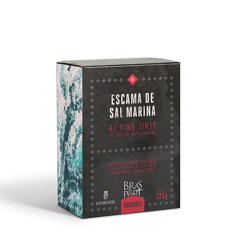Escamas de sal marina al vino tinto 125 g. Bras del Port. Caja 3 uds.
