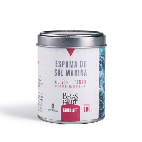 Espuma de sal marina al vino tinto 100 gr. de Bras del Port. Caja 3 uds.