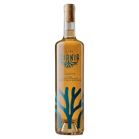 Diània blanco Viognier Natural Tostado lento barrica seco.
