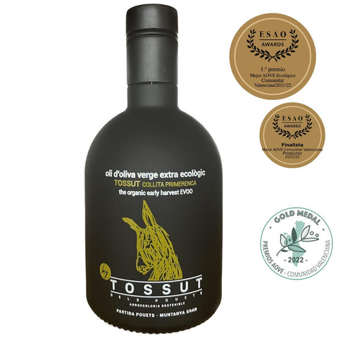 Tossut dels Pouets Aceite de Oliva Virgen Extra Ecológico 0,5L - 5 Botellas