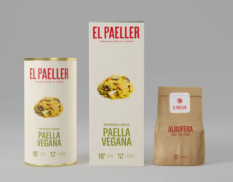 Preparado Vegano Paella de Verduras - Vegetales, hortalizas y caldo El Paeller